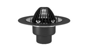 Кровельная воронка TERMOCLIP тип ВФО обогреваемая с обжимным фланцем, 110*450 мм