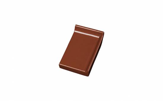 Клинкерный завершающий водоотлив с бортиком правый Terca Light brown, 160*105*30 мм